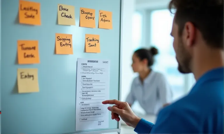 dental-lab-logistics-sop-review-whiteboard